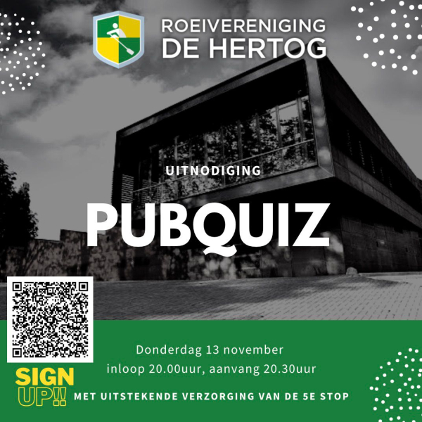 13 nov: Pubquiz! Doe je mee?